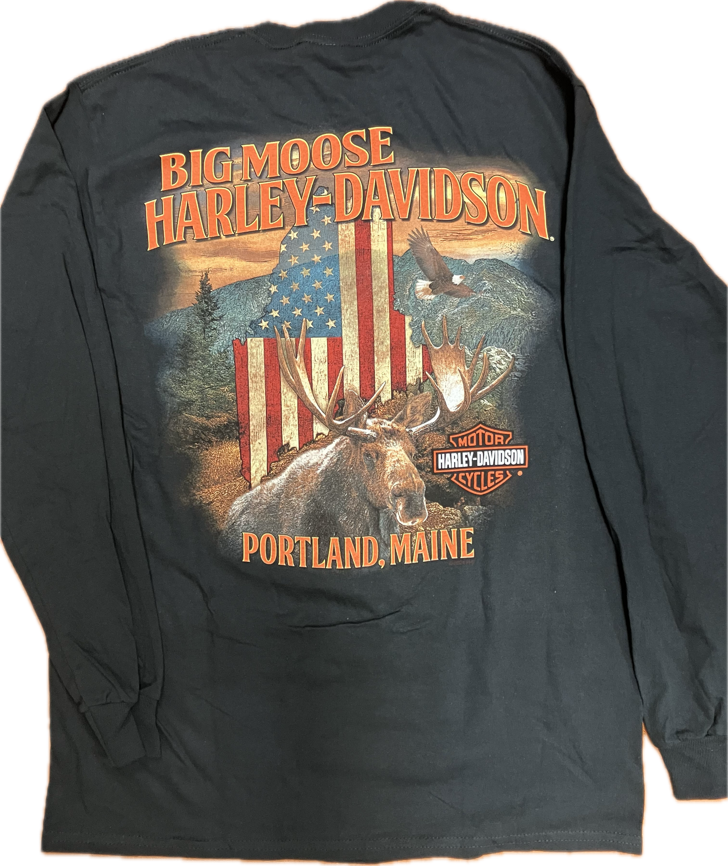 Men's Black Long Sleeve T shirt